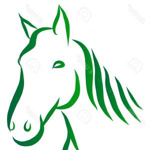 300x300 Flying Pegasus In Heraldic Style Winged Horse Vector Clipart