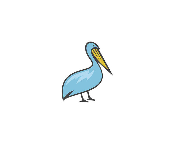 600x492 Pelican Icon Art Print