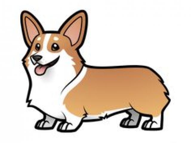 640x480 Free Drawn Corgi, Download Free Clip Art