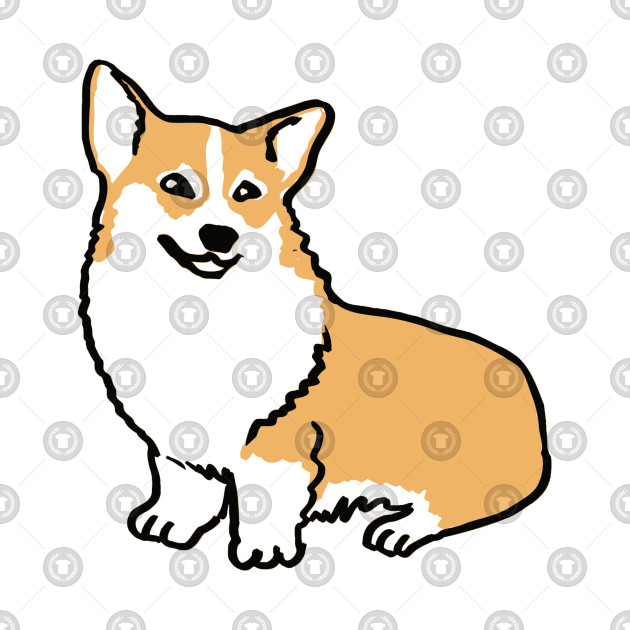 630x630 welsh corgi pembroke drawn