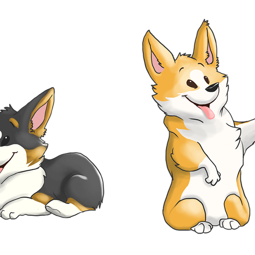 500x500 Collection Of Free Corgi Drawing Side View Download On Ui Ex