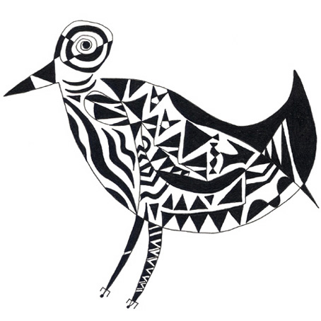 454x454 Pen And Ink Drawing Abstract Art