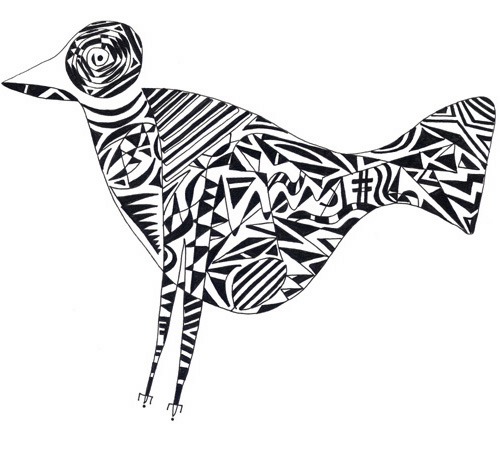 500x450 Pen And Ink Drawing Abstract Art