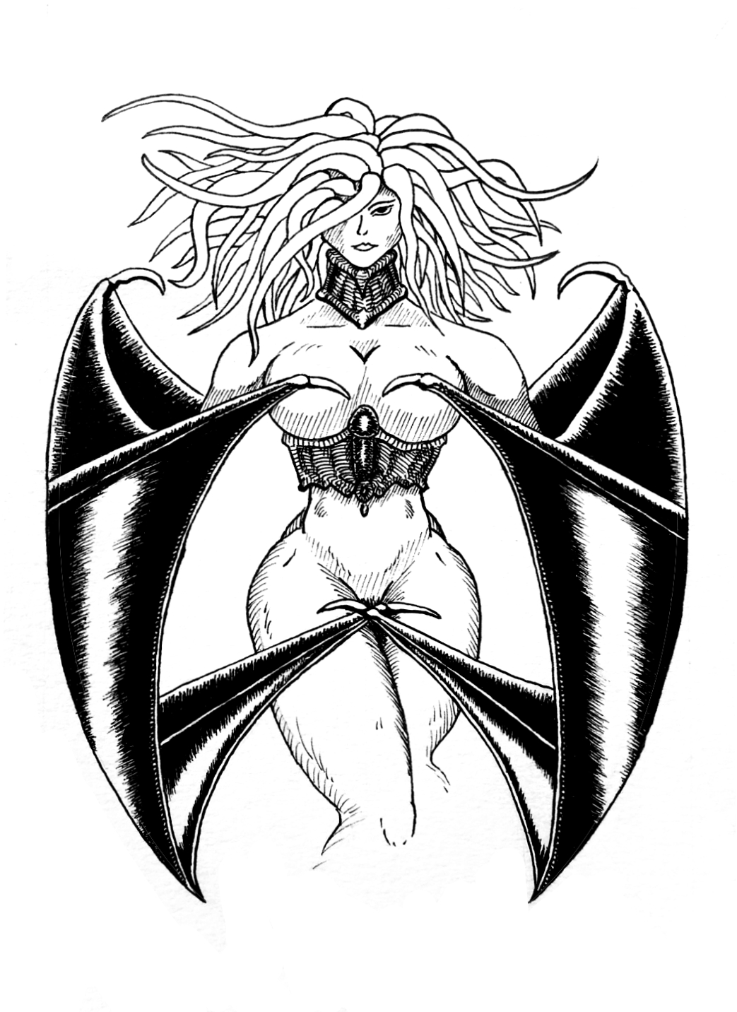 1043x1432 Slan Pen And Ink Illustration Berserk