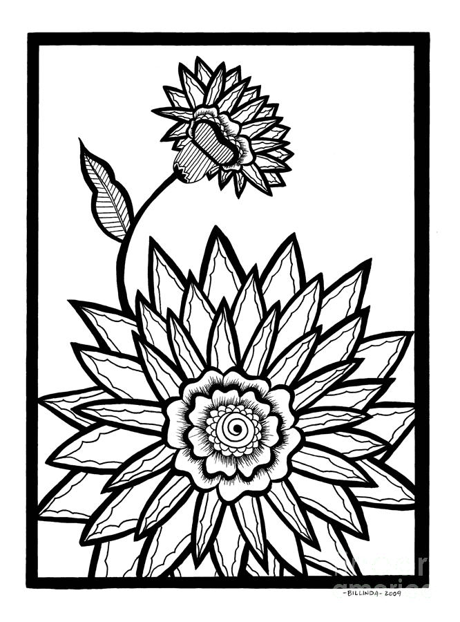 666x900 Valerie's Flower Drawing