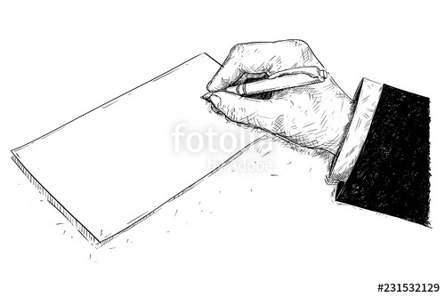 500x334 Vector Artistic Pen And Ink Drawing Illustration Of Hand