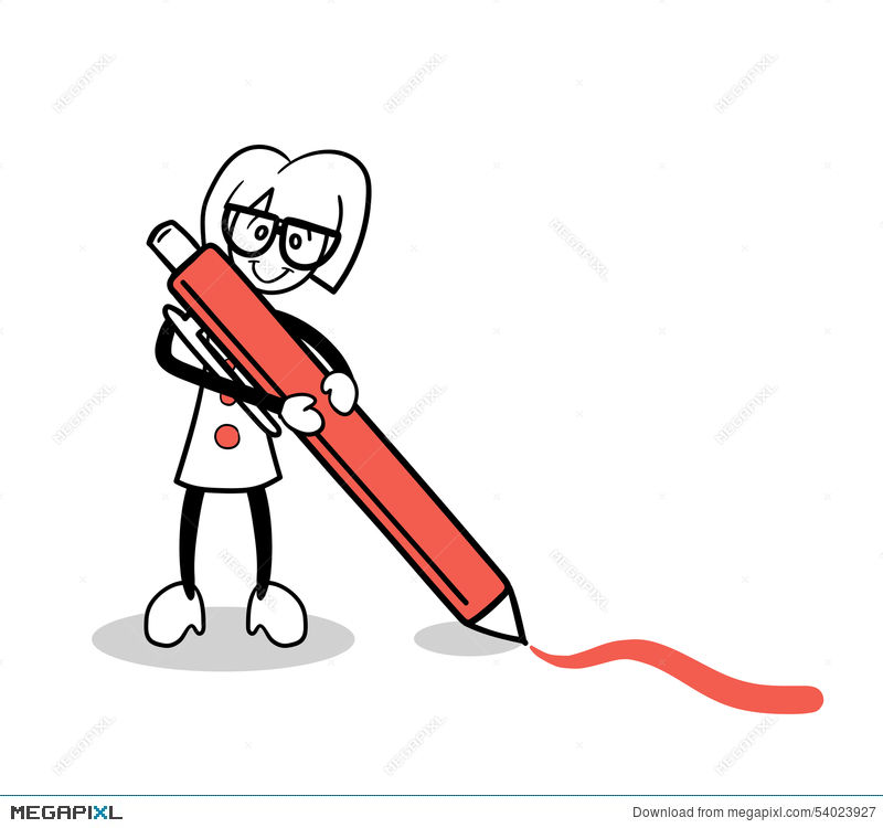 Pen cartoon drawing Clearance