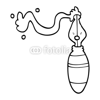 400x400 Line Drawing Cartoon Fountain Pen Buy Photos Ap Images