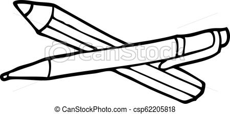 450x224 Line Drawing Cartoon Pen