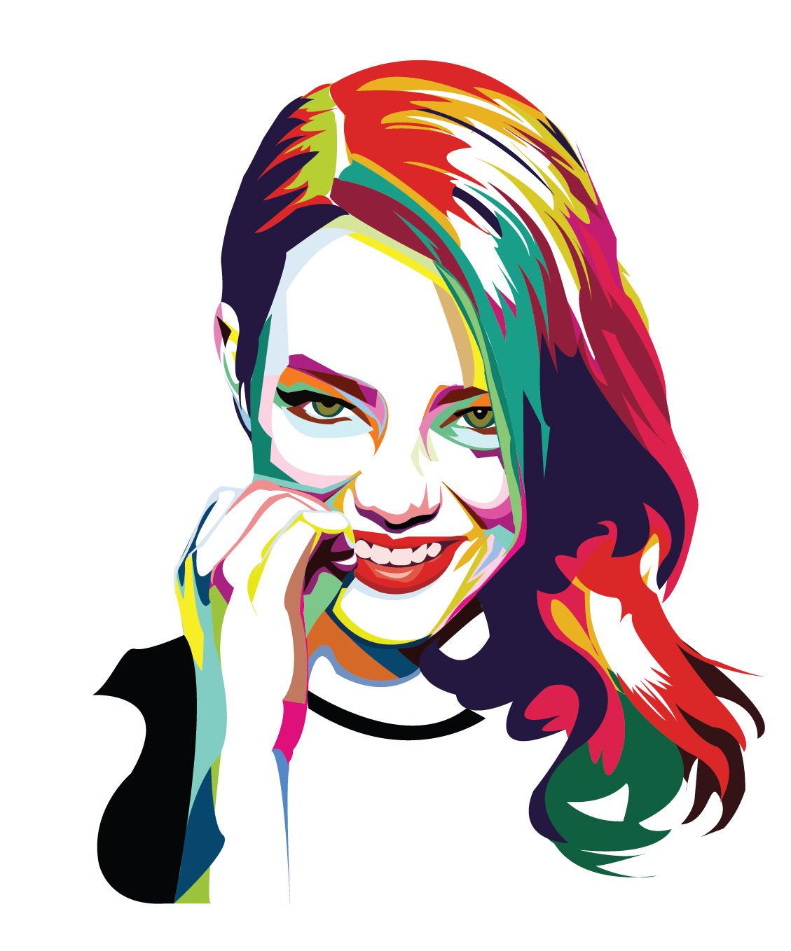 1129x1358 Graphic Art Pixel Tipped Pen Abstract Portrait