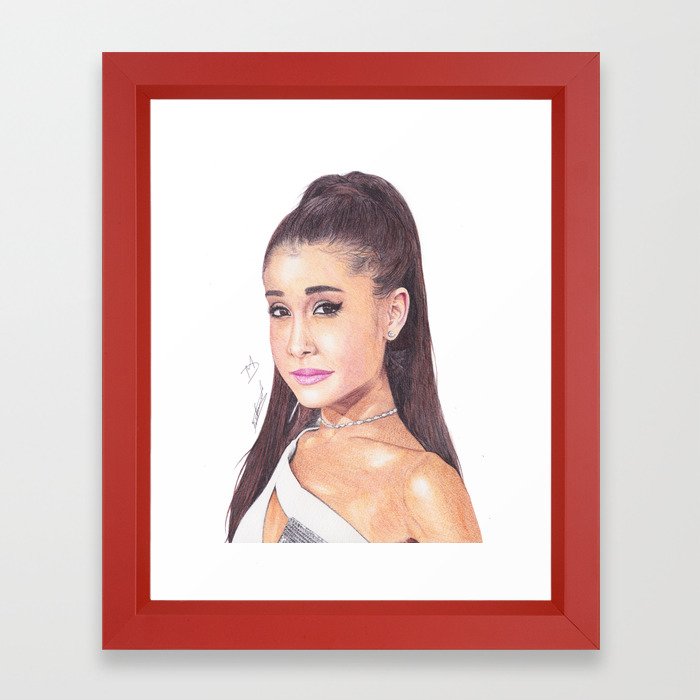 700x700 Ag Ballpoint Pen Drawing Framed Art Print