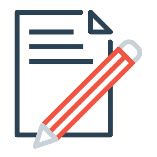 512x512 Document, Paper, Write, Pencil, Pen, Drawing