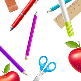260x260 Pencil Tool Paper Drawing, School, Equipment, Color Background