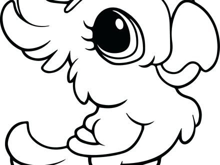 440x330 Cute Coloring Pages Animals Cute Baby Animal Drawings Pencil Art