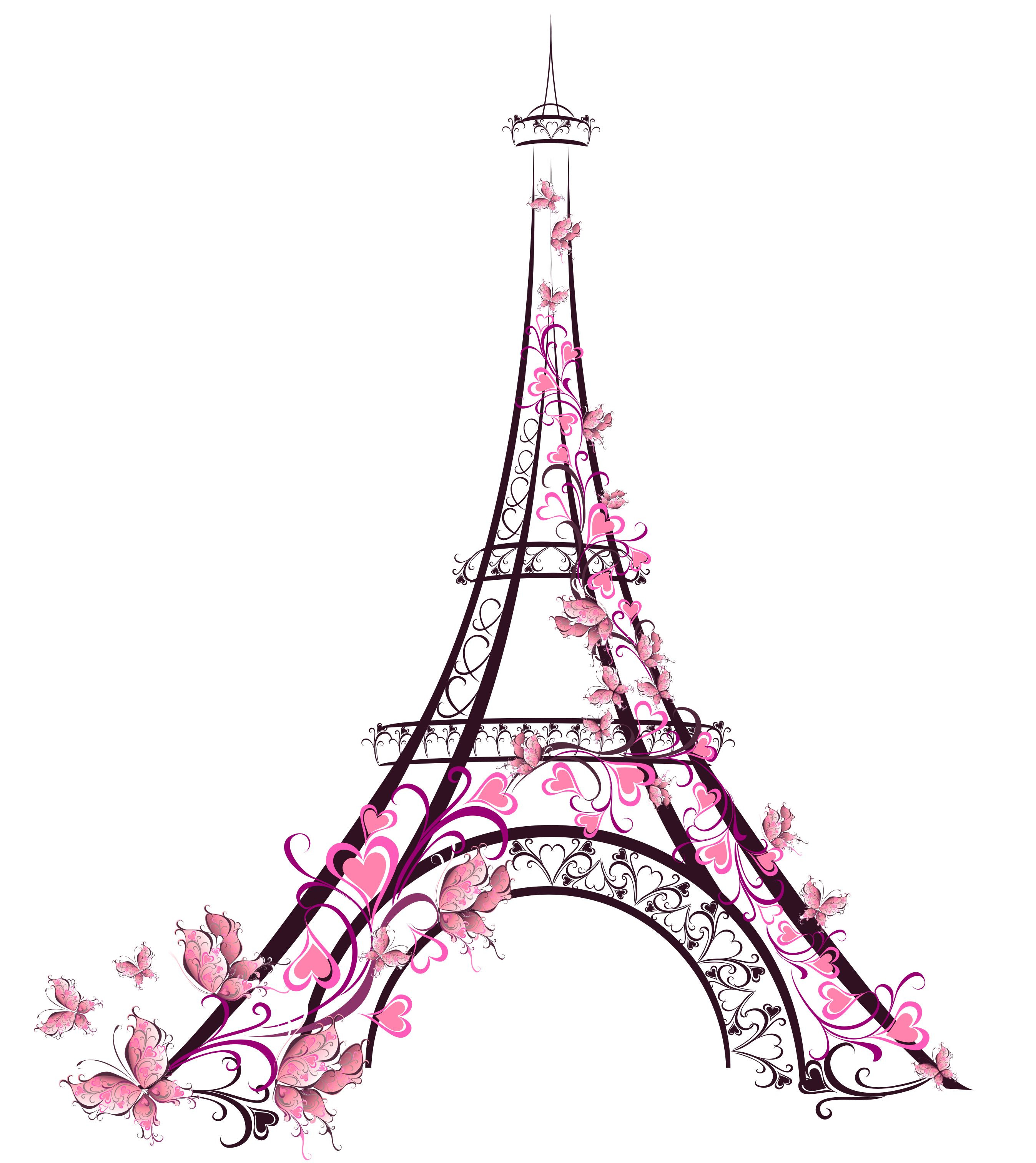 2695x3025 Eiffel Tower Simple Drawing Pencil Animated With Background Black