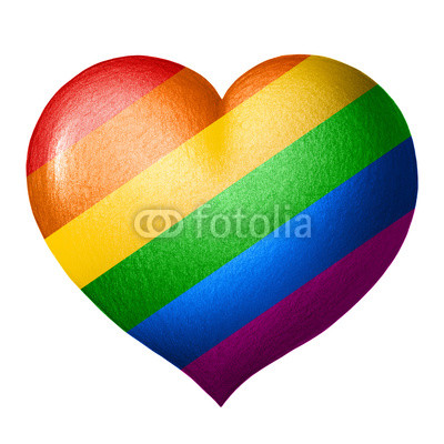 400x400 Lgbt Pride Flag Heart Texture Pencil Drawing Isolated On White