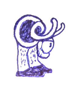 240x300 Pencil Drawing Weird Animal Caricature On White Background Royalty