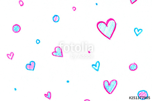 500x334 Hearts Colored Pencil Drawing Point Circles School Drawing St