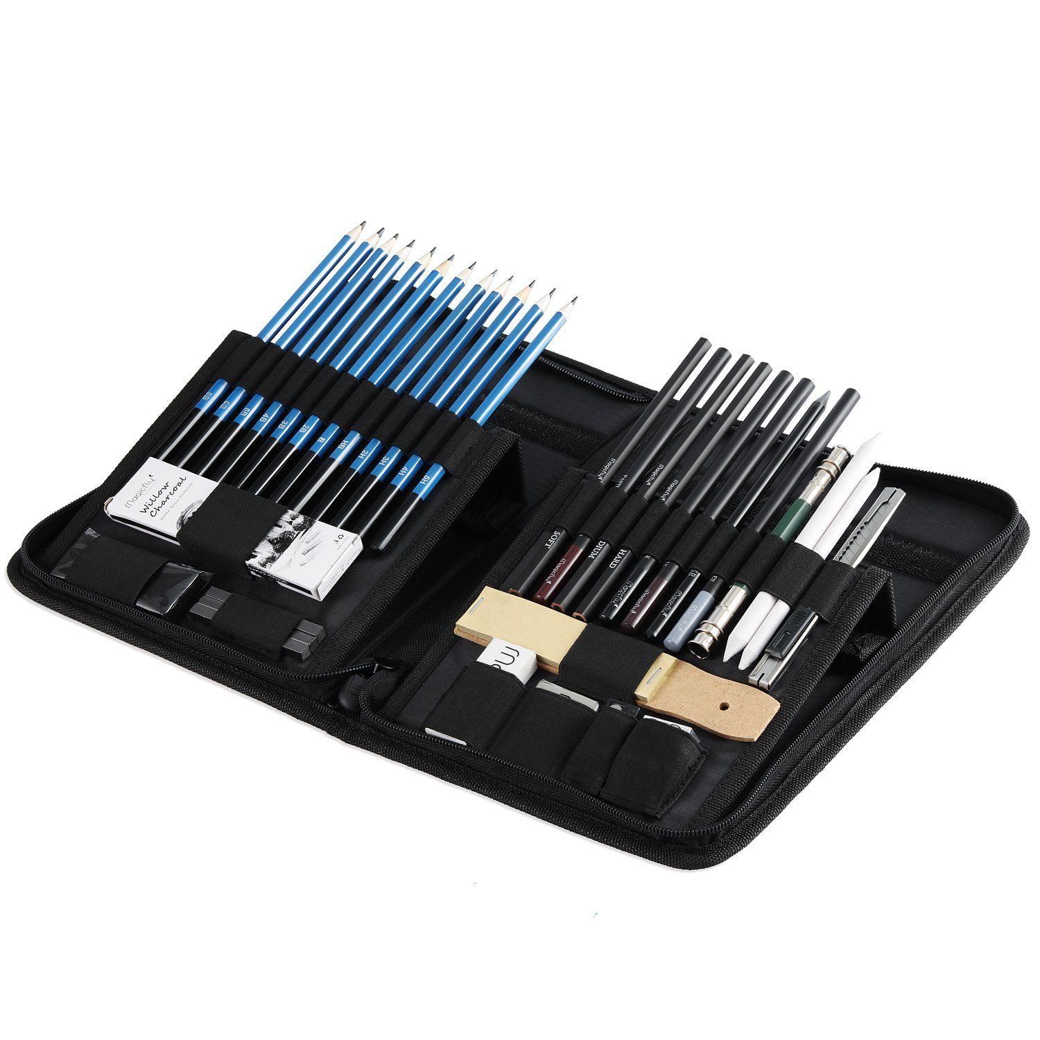 1500x1500 Charcoal Sketching Pencils Set Pcs Magicfly Drawing Pencil