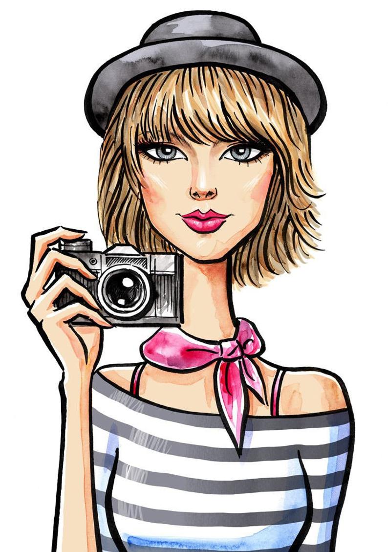 794x1129 Custom Fashion Illustration Fashion Portrait From Photo Etsy