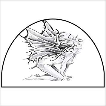 355x355 Area Silky Smooth Rugs Artistic Pencil Drawing Art