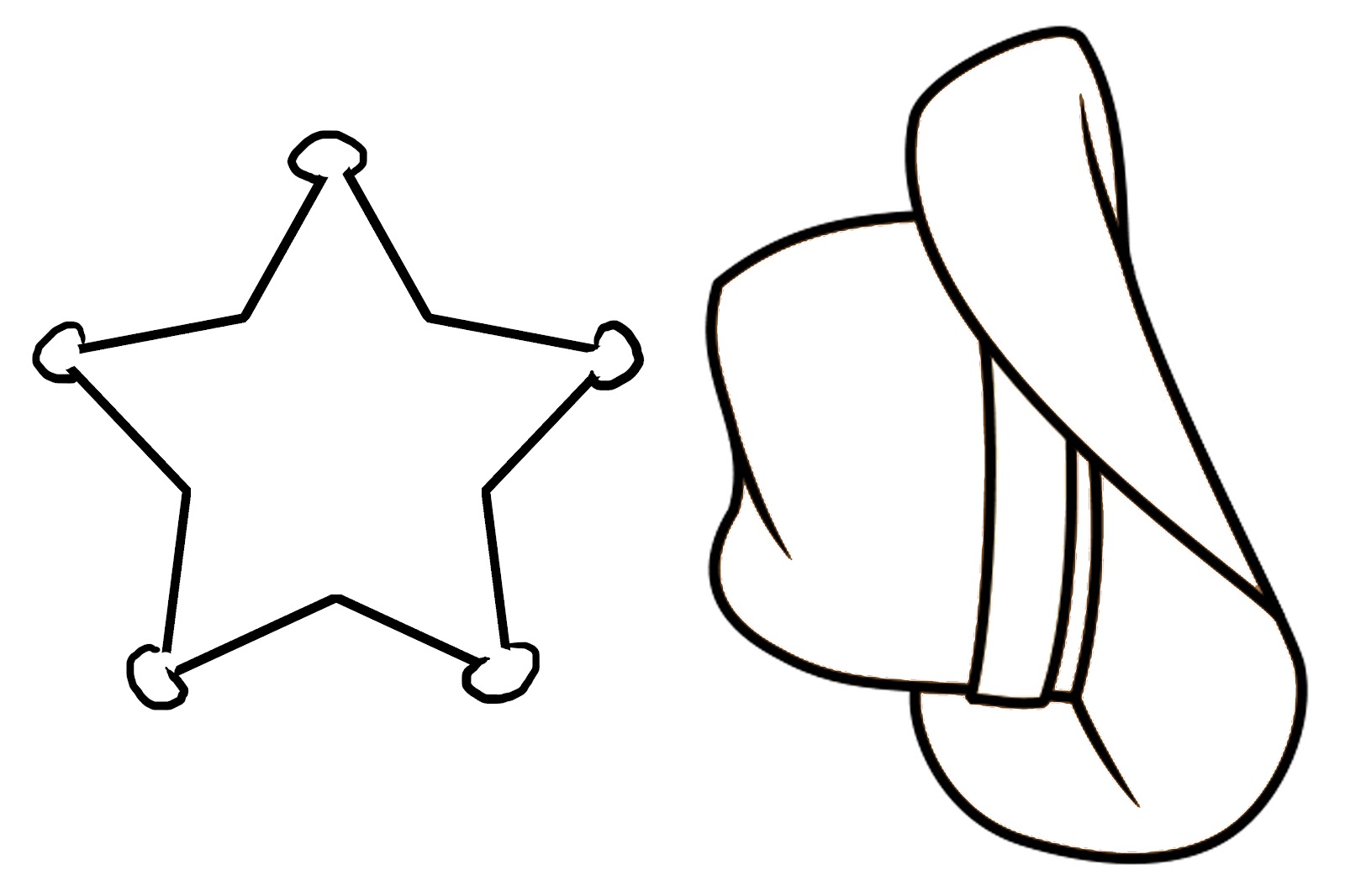 1600x1067 Cowboy Pencil Drawing Outline In Color Boot Clip Images Cartoon