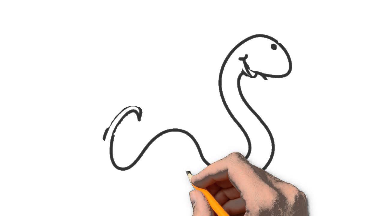1280x720 Snake Animals Pencil To Draw Step