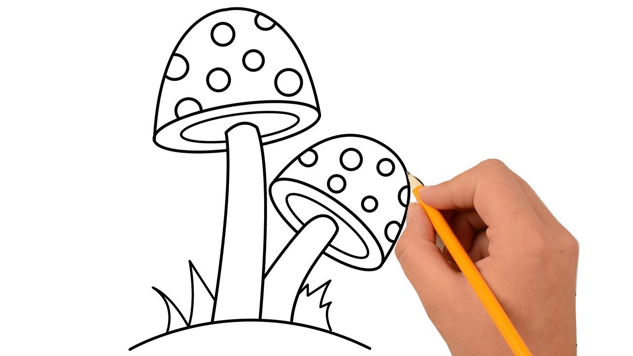 1280x720 Drawing Mushroom For Kid Kid Drawing Class