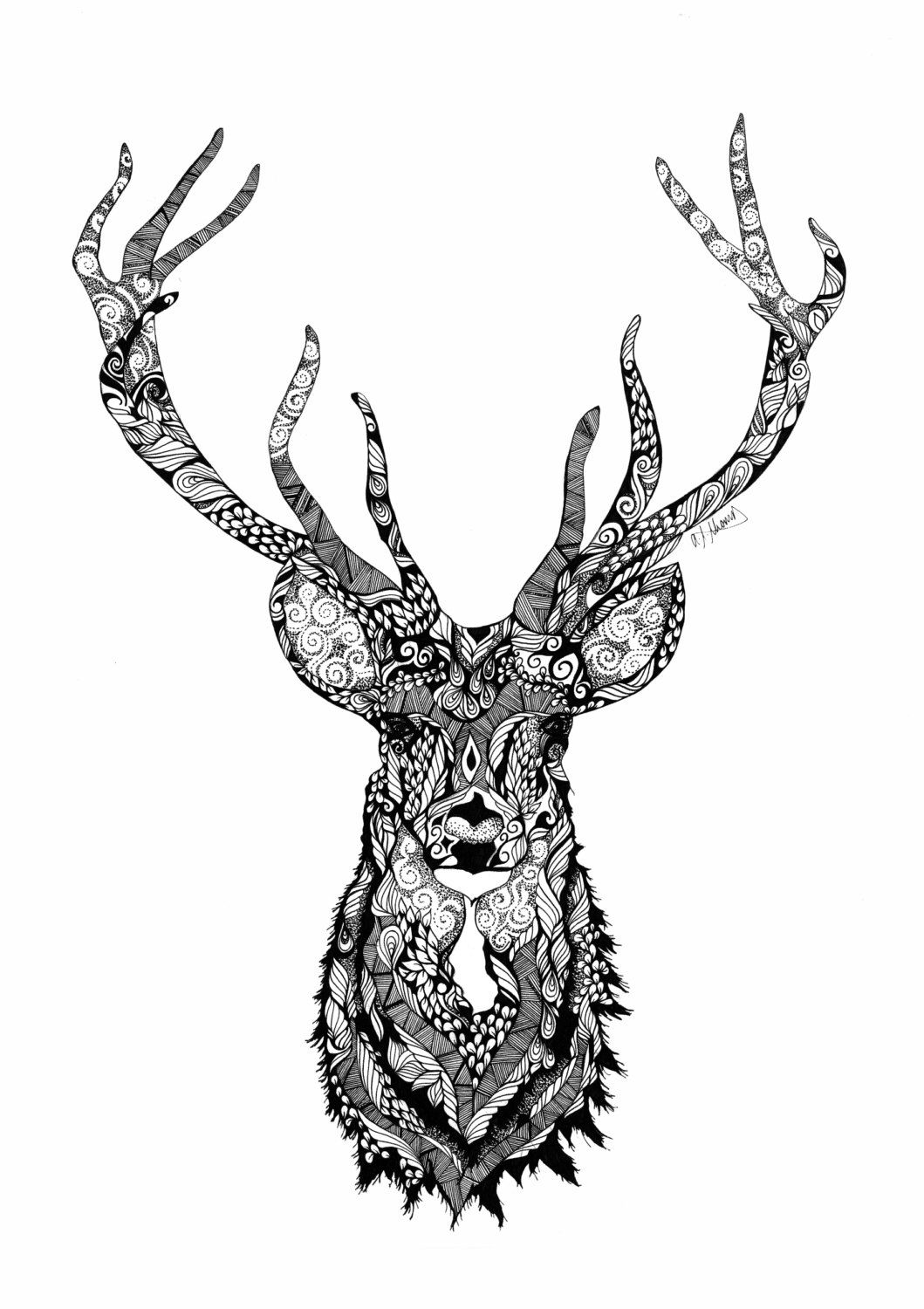 1059x1500 tattoos piercings tatuaje ciervo