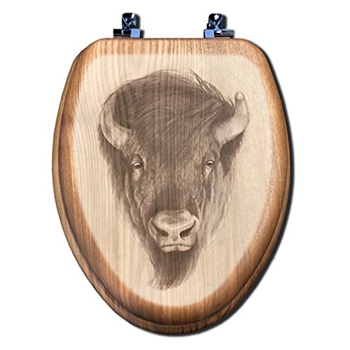 500x500 Black Forest Decor American Wilderness Bison Wood
