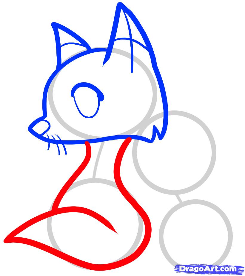 821x922 Draw Foxes For Kids, Step