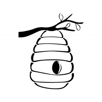 336x336 National Beehive Life Drawing Wellington Easy Outline Hut Cad