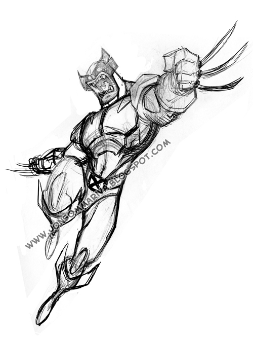 500x667 Wolverine Drawing Free Download