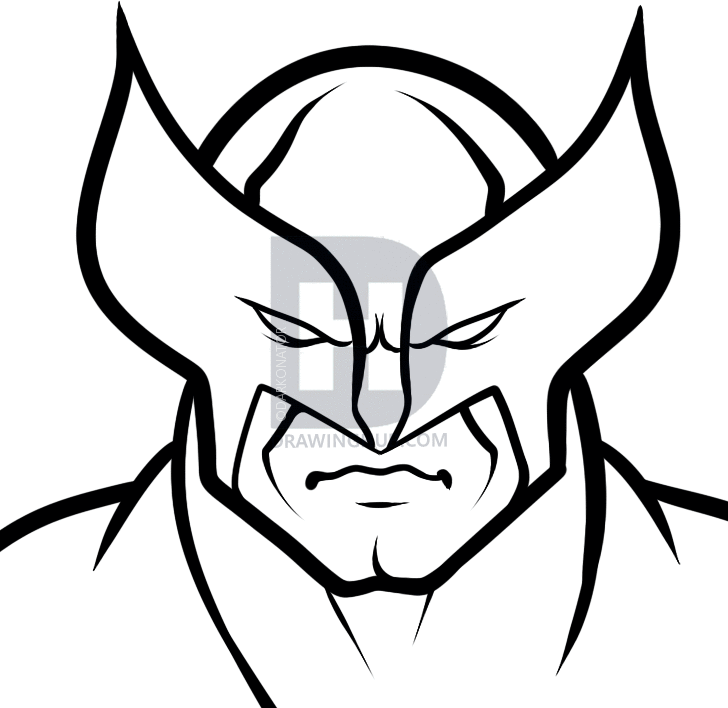 728x708 Wolverine Drawing Face For Free Download