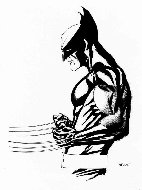 600x799 Wolverine Drawing Side View For Free Download