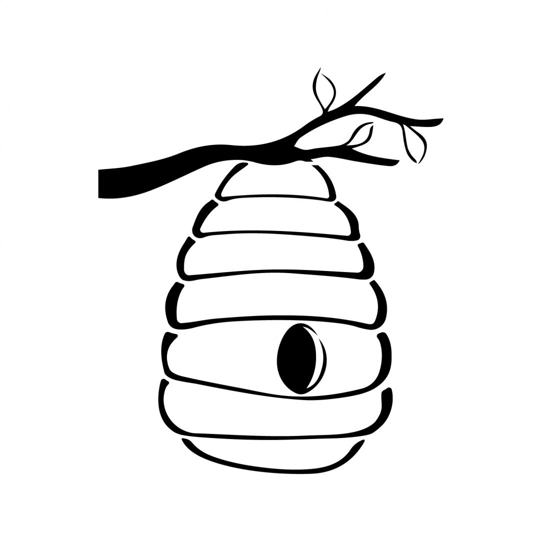1084x1084 drawing a beehive pencil images outline wellington hut iydunetwork