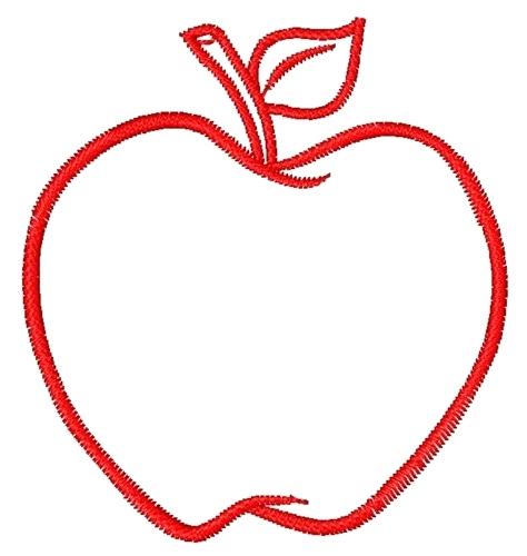 474x500 Apple Outline Embroidery Designs Machine At Design Pencil Drawing