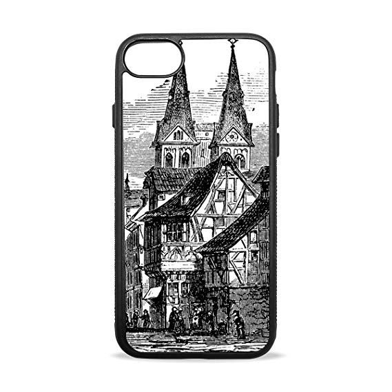 569x569 Keakia Pencil Drawing Castle Iphone Case Soft Tpu