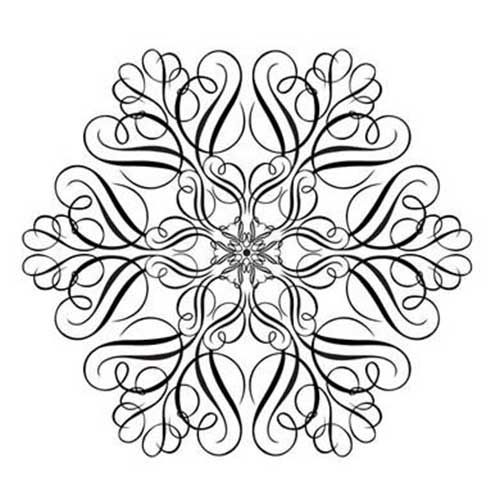500x500 snowflake pencil drawings indigoblu cling mounted rubber stamp