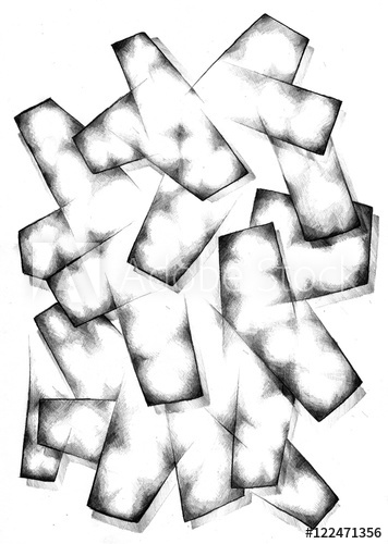 356x500 Abstract Drawing Black Pencil With Structure