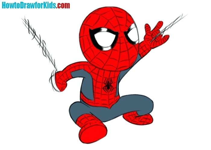 700x500 Spider Man Draw How To Draw Spider Man For Kids Easy Spiderman