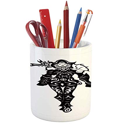 425x425 Pencil Pen Holder, Video Game, Printed Ceramic Pencil