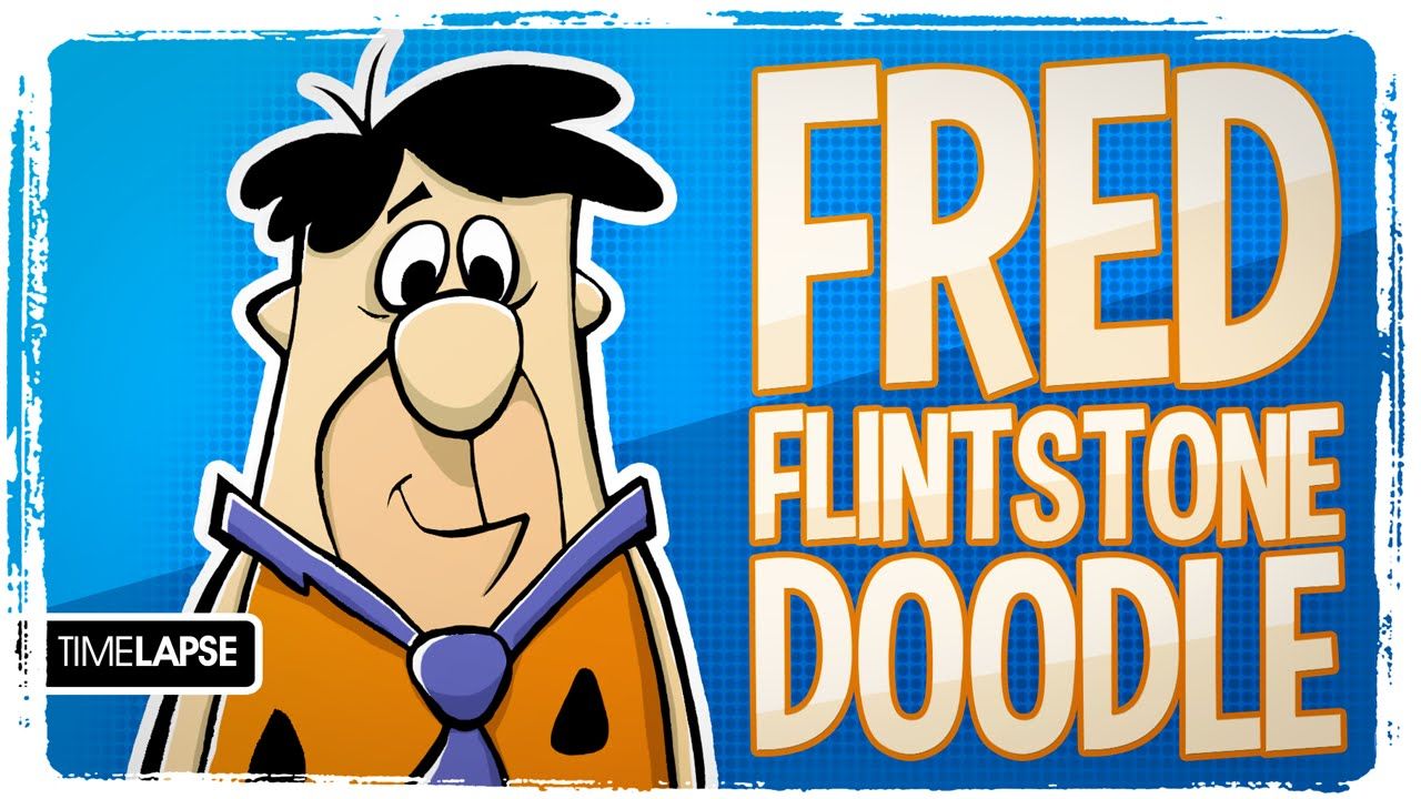1280x720 Speed Drawing Fred Flintstone Doodle The Animated Pencil
