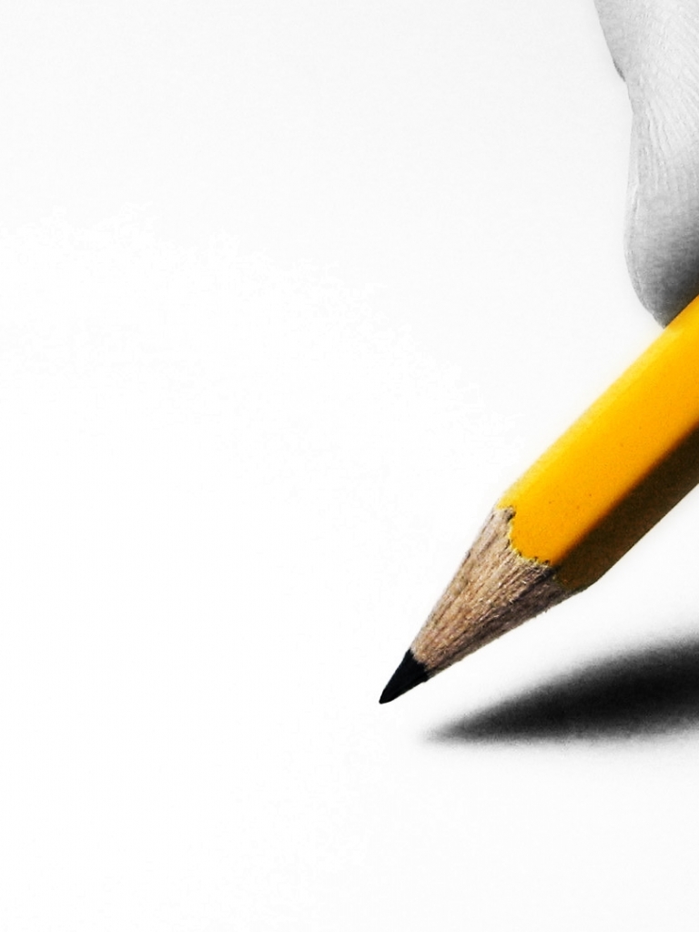 768x1024 Pencil Drawing Wallpaper