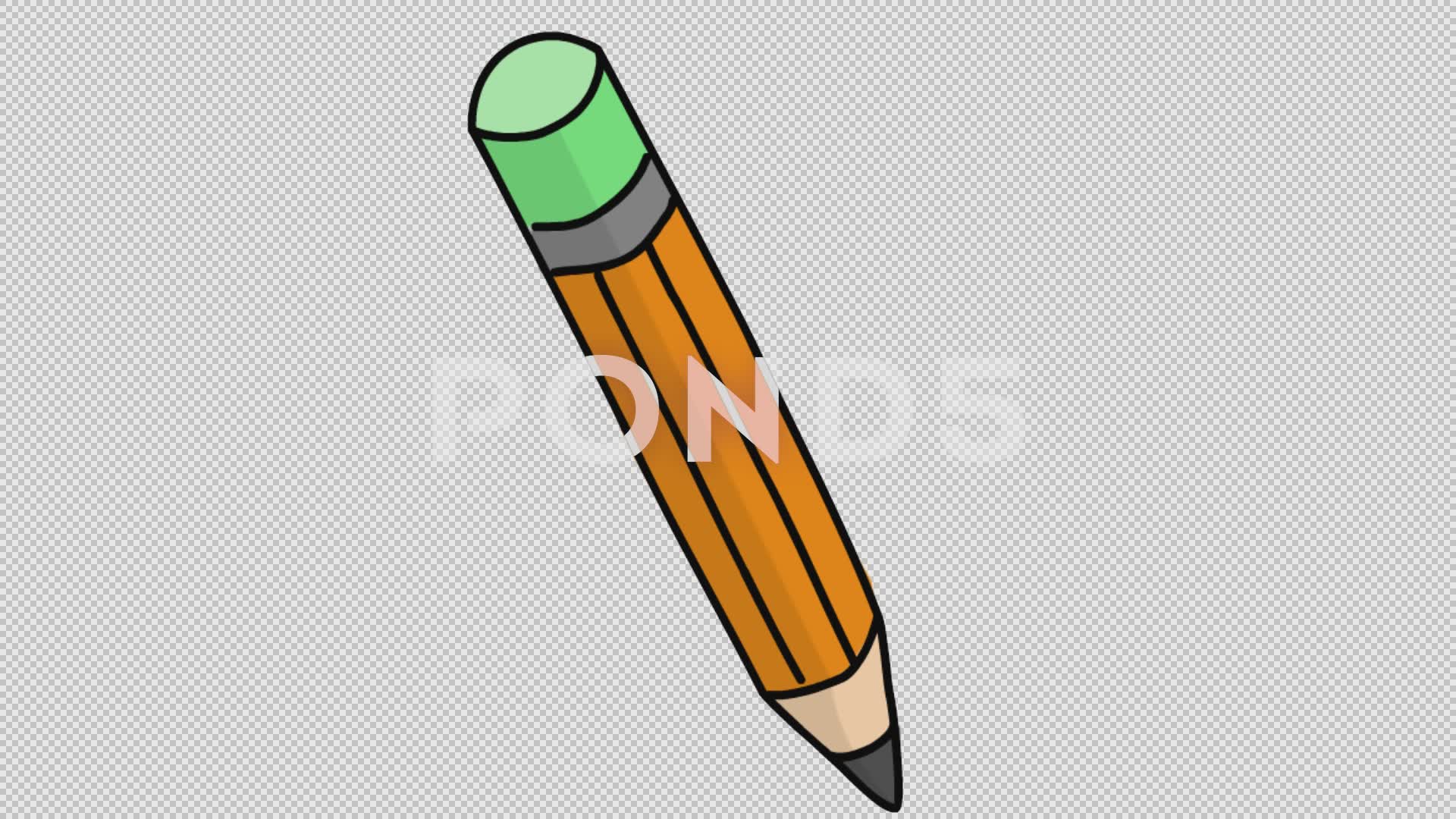 1920x1080 Pencil Sketch Illustration Hand Drawn Animation Transparent
