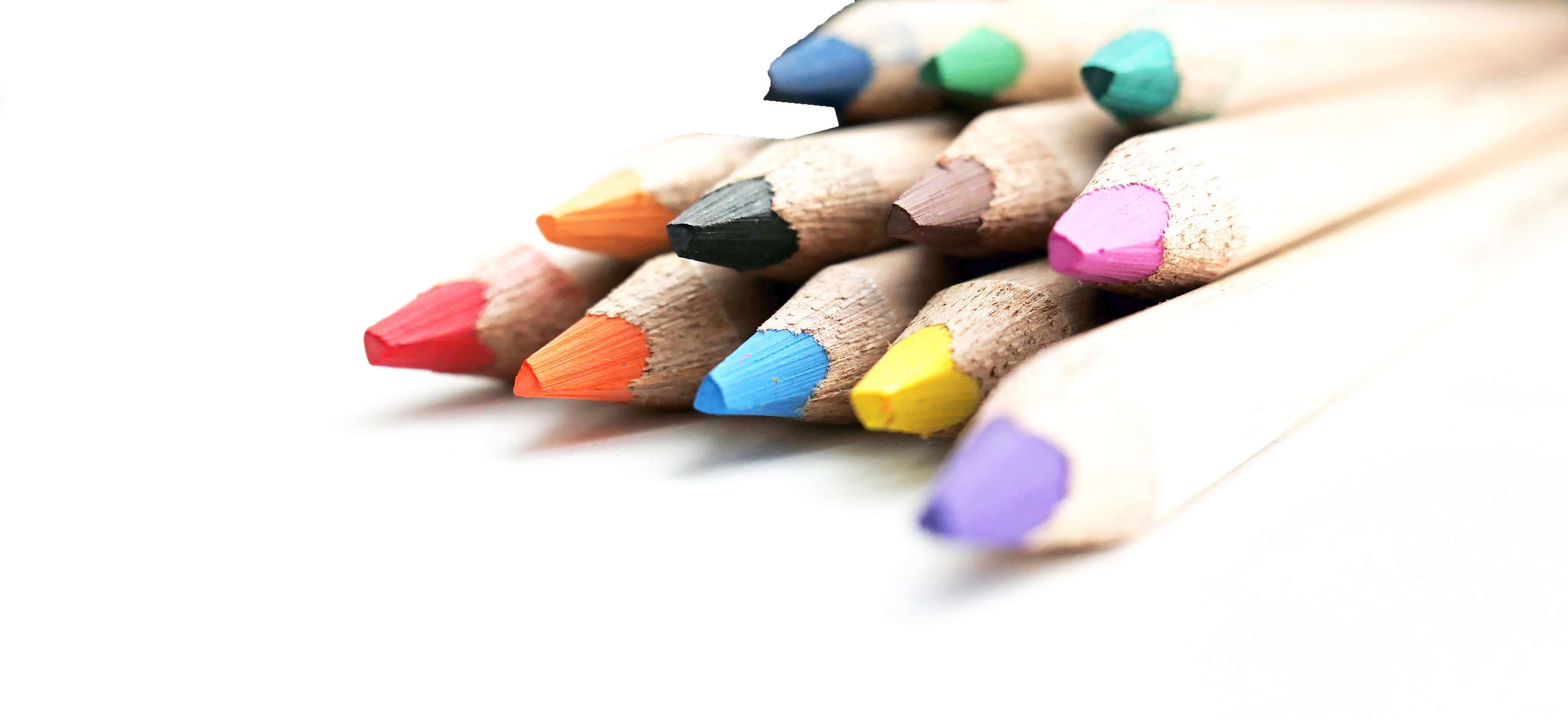 3840x1763 color, colored pencils, colorful, colour pencils, crayons