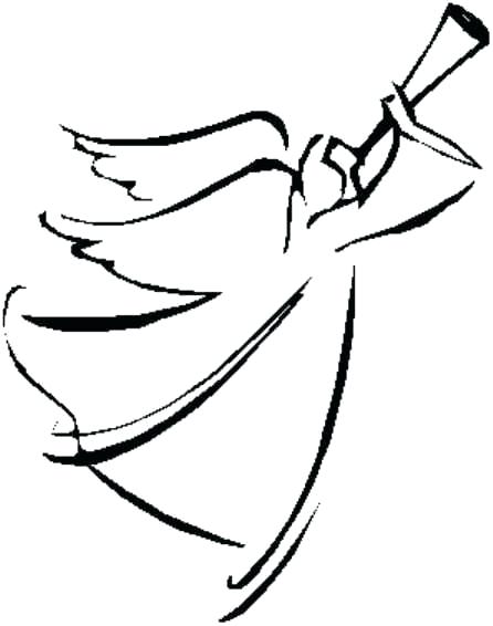446x566 Christmas Angel Drawings Angel