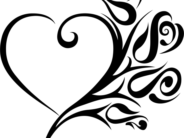 640x480 Pencil Drawings Of Hearts And Roses Free Download Clip Art