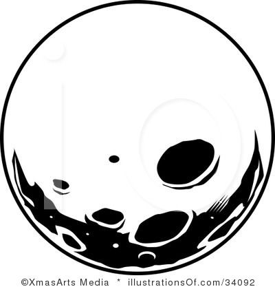 400x420 Moon Clipart