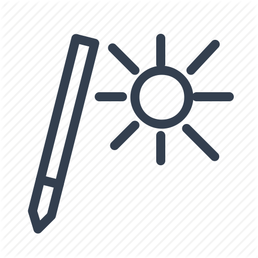 512x512 Draw, Interface, Nib, Pen, Pencil, Sun Icon